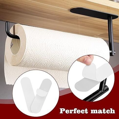 ChengFu Self Adhesive Strips, Replacement Adhesive Strips Compatible with Self Adhesive Paper Towel Holder, Paper Towel Holder Under Cabinet, 5.7 x 1.6 Inch (2 Pack) in Saudi Arabia