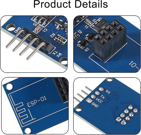 10pcs ESP8266 Serial Wi-Fi Wireless ESP-01 Adapter Module 3.3V 5V Compatible for Arduino in Saudi Arabia