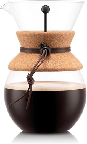 Bodum Pour Over Coffee Maker with Permanent Filter, Black, 34 oz. in Saudi Arabia