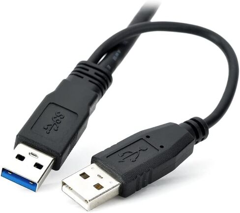 chenyang Power Y Cable Dual USB3.0 A Male to Micro USB 3.0 Y Cable with Extra Power for SSD HDD in Saudi Arabia