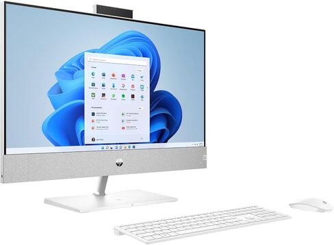 HP Pavilion 24 All-in-One Desktop 4TB SSD 64GB RAM (معالج Intel Core الجيل الرابع عشر i9-14900K - 3.00 جيجا هرتز Turbo Boost إلى 6.00 جيجا هرتز، 4 تيرابايت SSD، 64 جيجا بايت رام، 24 بوصة FullHD، ويندوز 11) كمبيوتر شخصي أبيض in Saudi Arabia