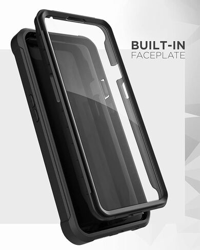 غطاء Falcon Armor مُصمم لجراب OnePlus 9 مع واقي شاشة، غطاء حماية كامل للجسم مع واقي شاشة مدمج (أسود) (OnePlus 9) in Saudi Arabia