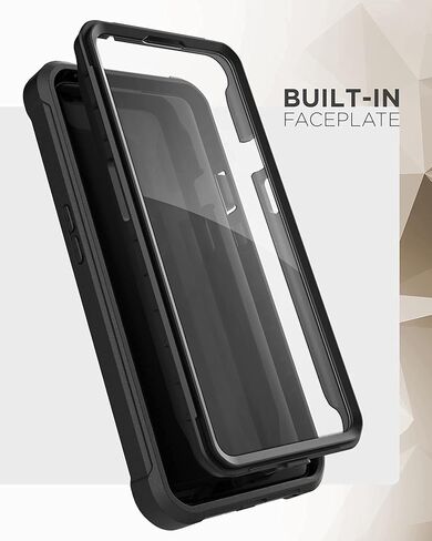 غطاء Falcon Armor مُصمم لجراب OnePlus 9 مع واقي شاشة، غطاء حماية كامل للجسم مع واقي شاشة مدمج (أسود) (OnePlus 9) in Saudi Arabia