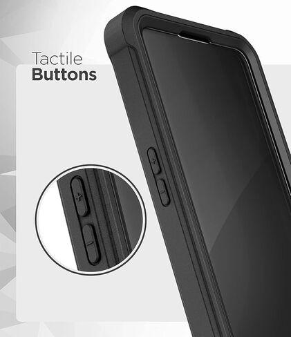 غطاء Falcon Armor مُصمم لجراب OnePlus 9 مع واقي شاشة، غطاء حماية كامل للجسم مع واقي شاشة مدمج (أسود) (OnePlus 9) in Saudi Arabia