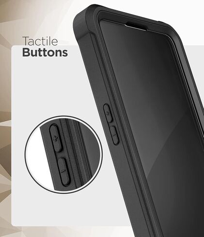 غطاء Falcon Armor مُصمم لجراب OnePlus 9 مع واقي شاشة، غطاء حماية كامل للجسم مع واقي شاشة مدمج (أسود) (OnePlus 9) in Saudi Arabia