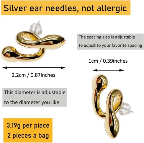 Earrings for Airpod Anti Lost Earring Strap for Airpods Hooks Ear Clip for Airpods Wireless Earphone Holder for AirPods Anti Lost Ear Clip Strap Compatible with Airpods in Saudi Arabia