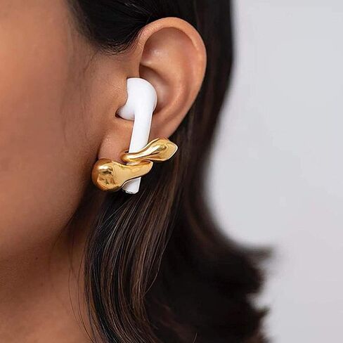 Earrings for Airpod Anti Lost Earring Strap for Airpods Hooks Ear Clip for Airpods Wireless Earphone Holder for AirPods Anti Lost Ear Clip Strap Compatible with Airpods in Saudi Arabia