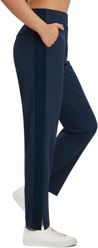 BALEAF Golf Pants for Women with Zipper Pockets Stretch High Waist UPF50+ Athletic Travel Work Sweatpants Dark Grey M in Saudi Arabia