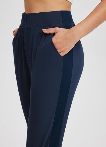 BALEAF Golf Pants for Women with Zipper Pockets Stretch High Waist UPF50+ Athletic Travel Work Sweatpants Dark Grey M in Saudi Arabia