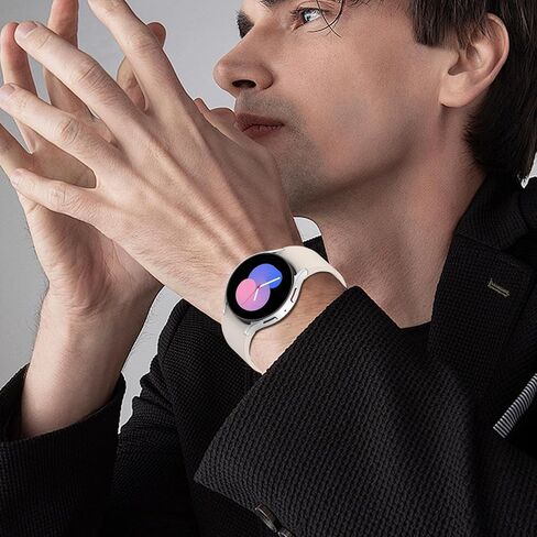 One Click soft Silicone Bands Compatible for Samsung Galaxy Watch 7 40mm 44mm/Watch FE 40mm/Watch 6/5/4 40mm 44mm/Watch 6 Classic 43mm 47mm/Watch 5 Pro 45mm, No Gap Sport Strap for Men Women in Saudi Arabia