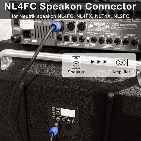 NL4FC for Speakon Audio Connector 4 Pole Male Plug Female Panel Mount Socket Speaker Twist Lock Adapter for Neutrik for Speakon NL2FC NL4FX NLT4X NL4FC NA4LJ NA4LJX Amplifier, 16 Pcs in Saudi Arabia
