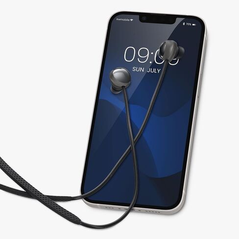 أحزمة kwmobile متوافقة مع Samsung Galaxy Buds Pro - 2X حامل سيليكون لسماعات الأذن اللاسلكية - أسود/أبيض in Kuwait
