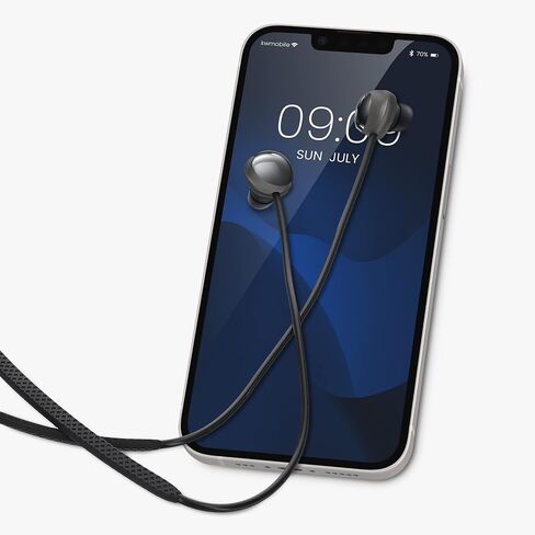 أحزمة kwmobile متوافقة مع Samsung Galaxy Buds Pro - 2X حامل سيليكون لسماعات الأذن اللاسلكية - أسود/أبيض in Kuwait