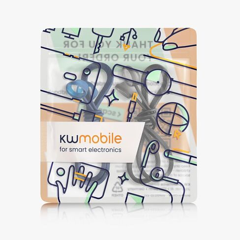أحزمة kwmobile متوافقة مع Samsung Galaxy Buds Pro - 2X حامل سيليكون لسماعات الأذن اللاسلكية - أسود/أبيض in Kuwait