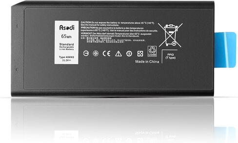 بطارية كمبيوتر محمول ASODI 4XKN5 65Wh 6 خلايا متوافقة مع Dell Latitude 5404 5414 E5404 7404 7414 E7404 P45G P46G سلسلة قاسية CJ2K1 X8VWF XN4KN DKNKD 5XT3V 09FN4 XRJDF YGV51 11.1V in Saudi Arabia