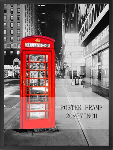Lavezee 24x36 Poster Frame Black Display 24 x 36 Inch Photo Picture Frame for Wall, Pack of 1 in Saudi Arabia