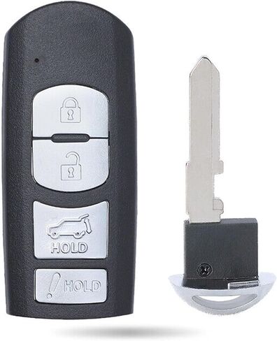 Key Fob Shell for Mazda CX5 CX9 2015-2020, Alliskeys 4-Button Smart Key Case Cover Replacement for Mazda WAZSKE13D01/WAZSKE13D02 in Saudi Arabia