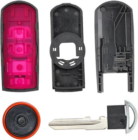 Key Fob Shell for Mazda CX5 CX9 2015-2020, Alliskeys 4-Button Smart Key Case Cover Replacement for Mazda WAZSKE13D01/WAZSKE13D02 in Saudi Arabia