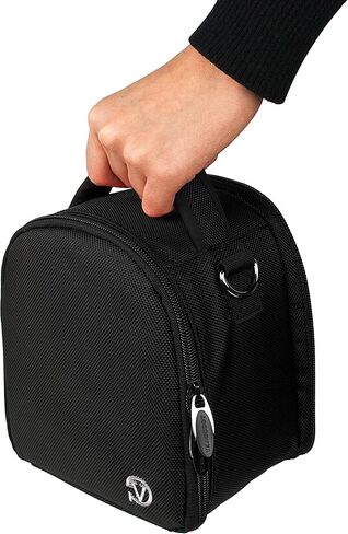 حقيبة حمل Vangoddy Laurel Onyx سوداء اللون لكاميرا Kodak PixPro Astro Zoom، تكبير ودود، مدمجة للكاميرات المتقدمة in Saudi Arabia
