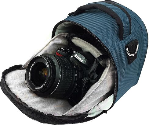 حقيبة حمل Vangoddy Laurel Onyx سوداء اللون لكاميرا Kodak PixPro Astro Zoom، تكبير ودود، مدمجة للكاميرات المتقدمة in Saudi Arabia