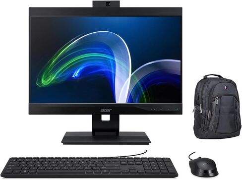 Acer Veriton Z4680G-I71170S1 Home & Business الكل في واحد (Intel i7-11700 8-Core، 21.5 بوصة 60 هرتز Full HD (1920x1080)، Intel UHD 730، ذاكرة الوصول العشوائي 32 جيجابايت، Win 10 Pro) مع حقيبة ظهر متميزة in Kuwait