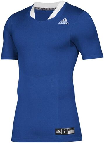 جيرسي adidas Techfit Lax - قميص لاكروس L أونيكس/أبيض للرجال in Saudi Arabia