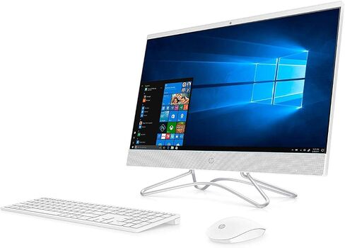 HP 24-Inch All-in-One Touchscreen Computer, AMD Ryzen 5 3500U Processor, 8 GB RAM, 1 TB Hard Drive, 256 GB SSD, Windows 10 Home (24-F1060, White) in Saudi Arabia