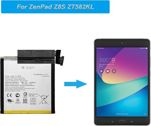 بطارية بديلة C11P1615 متوافقة مع أداة Asus ZenPad Z8S ZT582KL P00J مع أدوات in Saudi Arabia