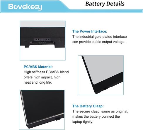 بطارية 68Wh 3HWPP 01VY7F، 15.2V لأجهزة الكمبيوتر المحمول Dell Latitude 3541 5410 5510 5411 5511، Precision 3551، الكمبيوتر المحمول 03HWPP 10X1J N2NLL 1VY7F in Kuwait