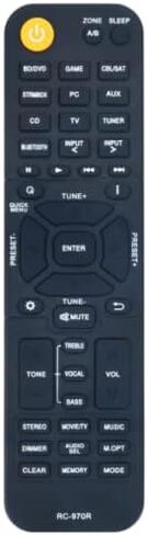 RC-972R استبدال جهاز التحكم عن بعد المتوافق مع جهاز استقبال Onkyo AV TX-NR797 TX-RZ840 TX-NR696 TX-NR595 TXNR797 TXRZ840 TXNR696 TXNR595 in Saudi Arabia