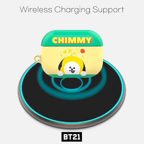 BT21 Official Merchandise for AirPods Pro 2 Case Cover Protective Hard Case with Keychain for AirPods Pro 2nd Generation (2022) - Cooky in Saudi Arabia