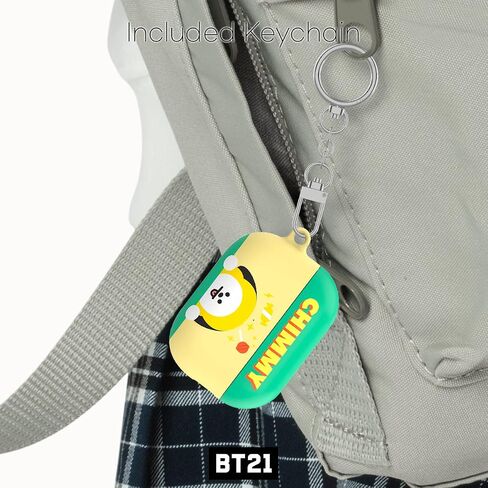 BT21 Official Merchandise for AirPods Pro 2 Case Cover Protective Hard Case with Keychain for AirPods Pro 2nd Generation (2022) - Cooky in Saudi Arabia