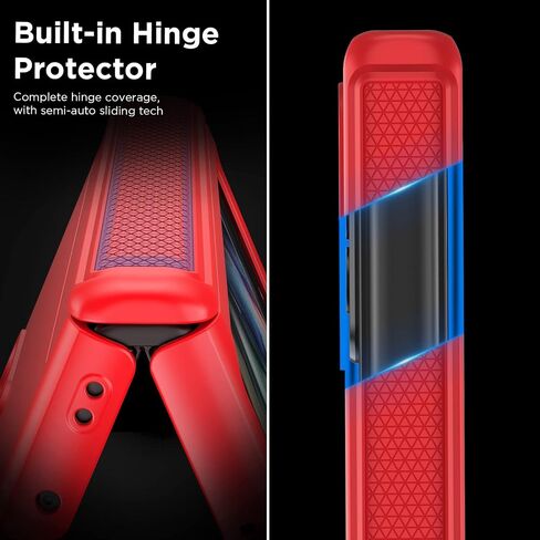 Slim Thin Z Fold 3 Case with Hinge Coverage, Screen Protector, Matte Hard Shockproof Full Body Protection Phone Cover for Samsung Galaxy Z Fold 3 5G (Black) in Kuwait