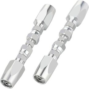 2PCS 3/8'' Reusable Hydraulic Fittings, Size #06 Hydraulic Hose Repair Kit