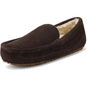 DREAM PAIRS شباشب منزلية للرجال بدون كعب داخلي وخارجي أحذية بدون كعب فروي غامض من جلد الغزال أحذية مريحة دافئة in Kuwait