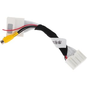 1 Pcs Reverse Camera Rear View Camera Adapter Wire Harness Cable for Mazda CX-5 2015 Front Reverse Backup Camera Wiring Harness White Metal
