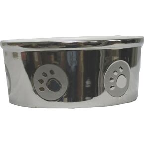 Ethical Pet Products (Spot) Stoneware Paw Print Titanium Dog Dish 7 Inch