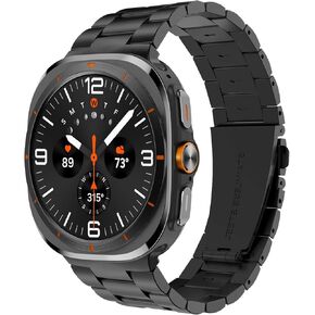 Band Compatible with Samsung Galaxy Watch Ultra 47mm(2024),Stainless Steel Metal Bands Strap Men Women Casual Business