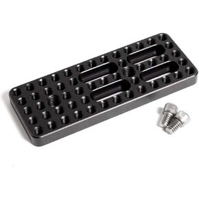 Wooden Camera Easy Plate XL with 1/4-20 Mounting Holes, Attach to Any Mounting Plate