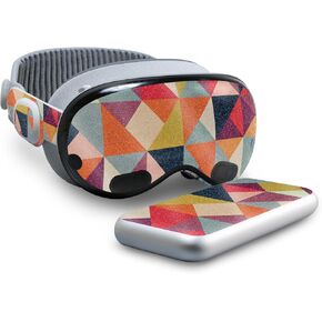 VR Skin Compatible with Apple Vision Pro - Black Argyle - Premium 3M Vinyl Protective Wrap Decal Cover - Easy to Apply | Crafted in The USA by MightySkins