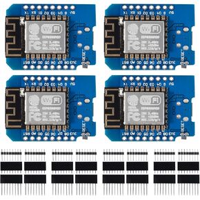 4PCS ESP8266 ESP-12F NodeMcu D1 Mini Module for WeMos Lua 4M Bytes WLAN WiFi Internet Development Board Base on ESP8266 ESP-12F for Arduino