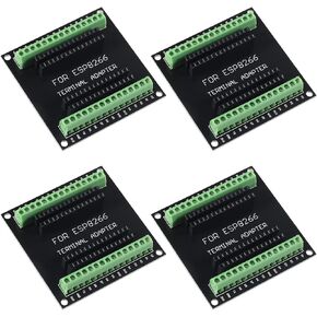 4 Pack ESP8266 Development Board Breakout Board GPIO 1 into 2 for ESP8266 ESP-12E NodeMCU Breakout Board
