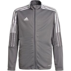 سترة رياضية Tiro 21 من adidas - كرة القدم S Team Power باللون الأحمر للأطفال