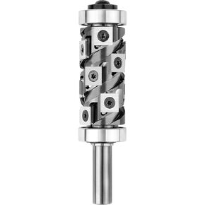 SpeTool Carbide Inserts Heavy Duty Flush Trim Router Bit Extra Long Bottom Bearing 1/2 Inch Shank for Woodwork Pattern Industrial Grade