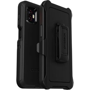 OtterBox Samsung XCover6 Pro Defender Series Case - Black (Non-Retail Packaging, Ships in Poly Bag), Rugged & Durable, with Port Protection, Includes Holster Clip Kickstand