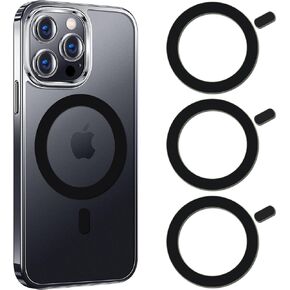 COJOC 3PCS for Magsafe Ring Sticker,Universal Magnetic Conversion Adapter Compatible with Wireless Charging Accessories for iPhone 16/15/14/13 Pro Max Mini, Galaxy Series and Phone Case,White