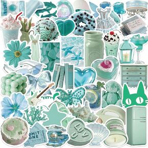 55pcs Pink Aesthetic Stickers for Girls Trendy Aesthetic Stickers for Water Bottle Waterproof Stickers for Laptop Cup Scrapbook Journal Skateboard Party Supplies(Pink)