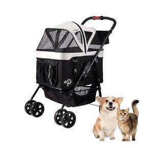 New! Petique's Dynamic Pet Stroller, Mocha