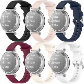 Replacement Band Compatible with Garmin Lily 2 Watch Bands for Women,Soft Silicone Quick Release Wristbands Adjustable Strap Smartwatch Accessory