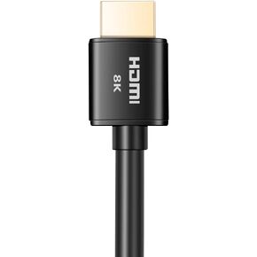 Buyer's Point Ultra High Speed HDMI 2.1 Cable CL3 Rated Dynamic HDR 1.8M(6ft) 8K 120Hz, 48Gbps, eARC(Black CL3 Rated, 2 Pack)